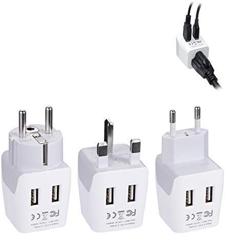 Compact Dual USB Travel Adapter for Effortless Charging in Australia, New Zealand, and China – Essential Type I Plug for Phones, Tablets, and Cameras – Quick Charge Capability with Universal Compatibility for Hassle-Free Global Adventures