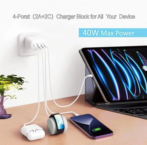 Dual Pack 40 W USB C Wall Charger – Lengon Ga N Multi-Port Power Adapter for i Phone & Samsung – Rapid Charge Technology with Enhanced Safety for Home, Office, and Travel Efficiency