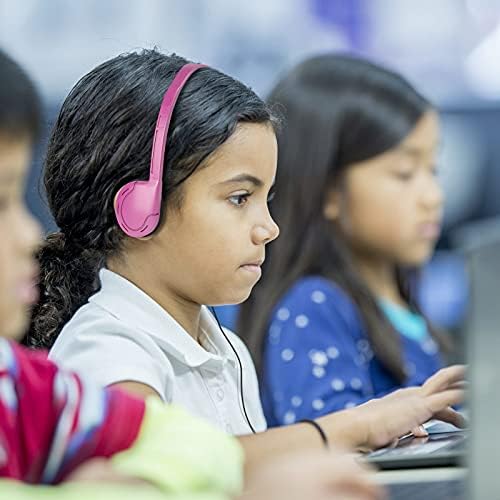 Colorful Classroom Headphones 12-Pack: Disposable Wired Audio Solution for Kids – Lightweight, Tangle-Free Design for Enhanced Learning and Hygiene in Educational Settings