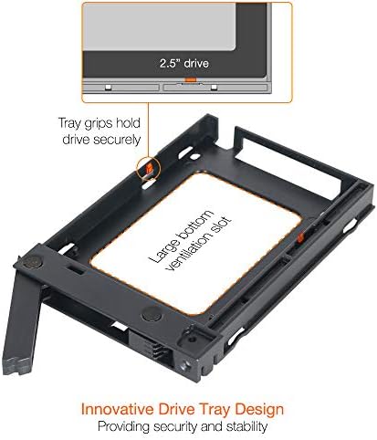 Streamline Your Data Management with ICY DOCK 2 Bay 2.5” SAS/SATA HDD/SSD Mobile Rack for 3.5” Bay | High-Speed Dual-Bay Storage Solution with Tool-less Installation and Enhanced Cooling System for Professionals