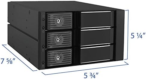 Kingwin Universal Hot Swap Mobile Rack for 2.5” & 3.5” SSD/HDD – Effortless Internal Tray-Less SATA Hard Drive Backplane Enclosure with 6 Gbps Support for SATA I/II/III & SAS I/II – Ultimate Flexibility and Enhanced Data Transfer Speed for Efficient Storage Management