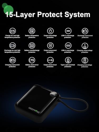 Compact 10,000 m Ah Power Bank with Integrated Charging Cable – 20 W PD Fast Charger for i Phone, Samsung, Google, Lenovo – Ultimate Travel-Ready Mini Portable Power Solution for On-the-Go Charging Needs