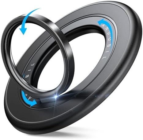 Revolutionize Your Phone Handling with the 2025 Sability Max Magnetic Grip – Unmatched Dual-Sided Magnet and Rotating Ring Design for Mag Safe i Phone 16 Pro Max, 15, 14, 13, 12 & Samsung S25 – Essential Gym Accessory in Chic Grey for Effortless One-Handed Operation and Versatile Device Compatibility