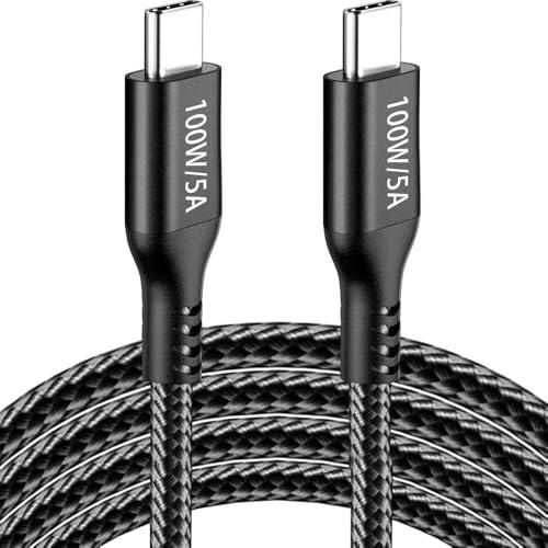15 FT USB C to USB C Charging Cable – 100 W Fast Power Delivery for i Phone 15 Pro Max, Mac Book Air, i Pad Pro, Samsung Galaxy, One Plus, Google Pixel, PS5 & Xbox – Ultimate Durability and Enhanced Compatibility for Rapid Charging and Data Transfer