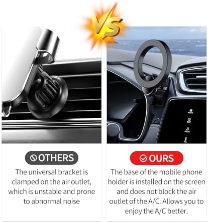 Maser Weller Premium Car Phone Holder for Honda HR-V & CR-V (2023-2025) – 360° Rotatable Mag Safe-Compatible Mount for 7/9-Inch Screens – Tool-Free Installation with Secure Fixed Clip Design for Ultimate Convenience and Safety