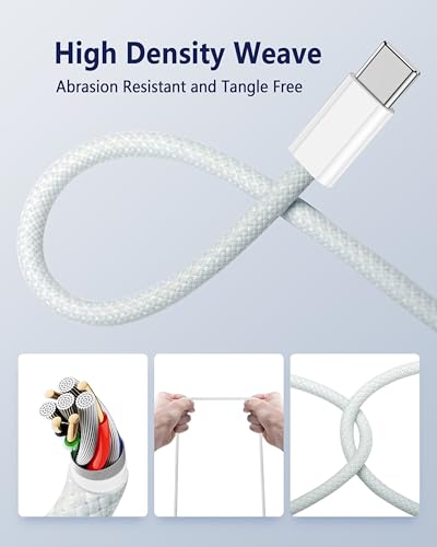 Magnetic USB-C Charging Cable (2 m) – Midnight Blue – Fast 3-in-1 Charge for Mac Book Air & Pro – Effortless Magnetic Connection, Durable Design for Ultimate Convenience – Perfect for Home & Office Use