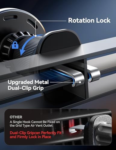 JOYROOM Mag Safe Car Mount Charger – 15 W Fast Wireless Charging for i Phone 12-16 Pro Max Plus, Enhanced Dual-Clip Grip for Secure Dashboard & Air Vent Installation, Stylish Dark Blue Finish, Ultimate On-the-Go Power Solution for i Phone 15 Accessories