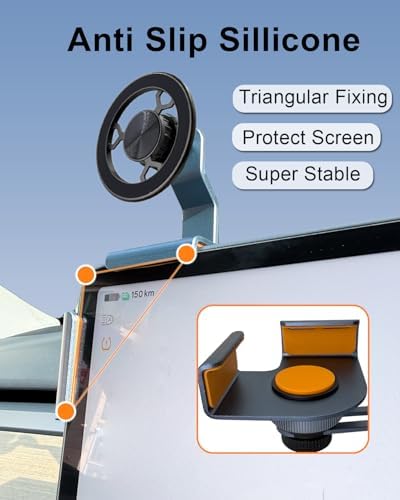 Transform Your Tesla Driving Experience with the Premium Magnetic Phone Holder for Model 3/Y/S/X – Effortless Hands-Free Operation, No Adhesives Required, Strong Mag Safe Compatibility for All Smartphones, Elegant Design for Perfect Integration