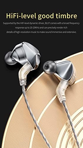 Transform Your Listening Journey with keephifi BLON BL-T3 High Fidelity In-Ear Monitors – Premium 11 mm Copper Clad Diaphragm for Deep Bass and Crystal Clear Vocals, Ergonomically Crafted for All-Day Comfort, Perfectly Suited for Sports, Gaming, and Music Enthusiasts, Enhanced Device Compatibility Featuring Built-in Mic for Effortless Hands-Free Communication – Lightweight Yet Durable Design to Complement Your Active Lifestyle