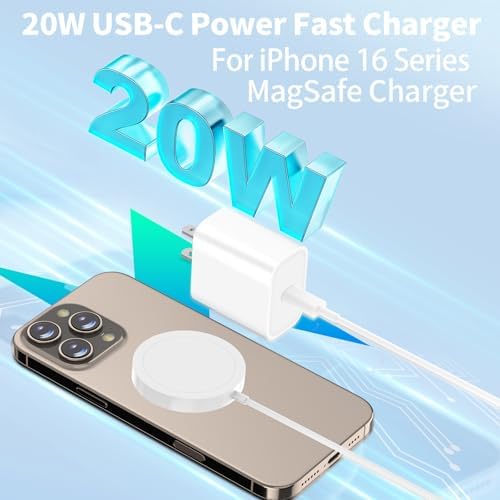 Linocell 20 W USB-C Wall Charger Duo with 6 FT MFi Certified Lightning Cable – Accelerated Charging for i Phone 14, 13, 12, 11 Pro Max & i Pad – Compact & Travel-Friendly Power Solution for Effortless Device Management