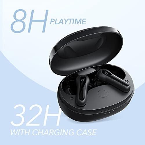 Anker Soundcore Life P2 Mini True Wireless Earbuds – Bluetooth 5.2 for Seamless Connectivity, Customizable EQ for Personalized Sound, 32-Hour Playtime with Quick Charge, Compact Design for Comfortable Daily Use, Deep Bass Performance for Music Lovers (White)