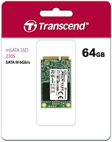Transcend 256 GB m SATA SSD – Ultra-Fast Internal Solid State Drive with 530 MB/s Read Speed for Seamless Performance in Ultrabooks, Desktops, and Tablets – Advanced 3 D TLC NAND with DRAM Cache and LDPC Error Correction for Maximum Reliability and Efficiency