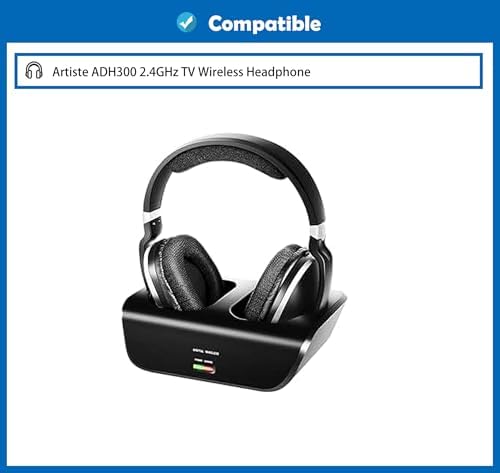 Upgrade Your Artiste ADH300 Experience with Premium Comfort Memory Foam Earpads – Skin-Friendly Leather Cushions for Ultimate Noise Isolation and Enhanced Sound Quality – Effortless Replacement Ear Pads for Audiophiles and Casual Listeners