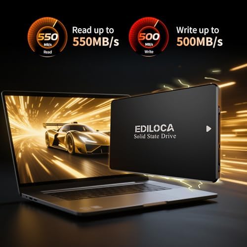 Transform Your PC Performance with the 128 GB SATA III SSD – High-Speed Internal Solid State Drive Featuring 500 MB/s Read Speed, Shock-Resistant Durability, and Advanced 3 D TLC NAND Technology for Reliable Data Storage and Enhanced System Responsiveness