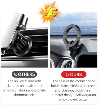 Maser Weller 360° Rotation Car Phone Holder for Chevrolet Malibu (2016-2025) & Equinox (2018-2024) – Mag Safe Compatible, 8-Inch Screen Mount for Enhanced Safety and Convenience on the Road