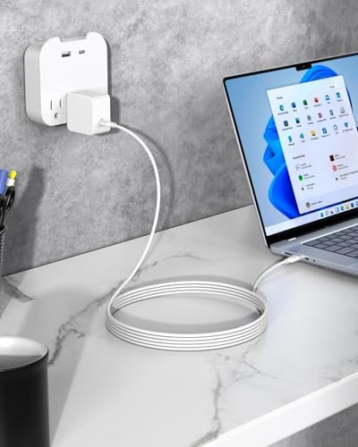 Compact 65 W USB-C Charger for Samsung Galaxy Book Series – Ultra-Fast Charging, Enhanced Safety Features, and 60% Size Reduction – Compatible with NP950 QDB, NP930 QDB, NP935 QDC, and Galaxy Book Pro Models – UL Listed for Superior Electrical Safety with Multi-Protection Technology – Perfect for On-the-Go Power Needs – Backed by a Hassle-Free 30-Day Return Policy and 1-Year Exchange Guarantee – Transform Your Charging Experience with Reliability and Efficiency!