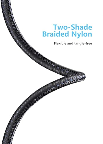 MFi Certified 16 ft Lightning Cable – 2 Pack Extra Long i Phone Charger for Ultimate Charging Flexibility, Fast Data Transfer, Durable Braided Design, Compatible with i Phone 12/11/11 Pro/11 Max/X/XS/XR/XS Max/8/7/6/5 S/SE and i Pad Mini/Air – Enhanced Performance in Blue