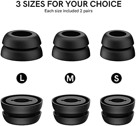 Delidigi Galaxy Buds Pro Replacement Ear Tips – 6 Pairs of Double Flange Silicone Eartips for Optimal Comfort and Sound Isolation – Compatible with Samsung Galaxy Buds Pro 2021 in S/M/L Sizes – Elevate Your Audio Experience with Enhanced Fit and Durability