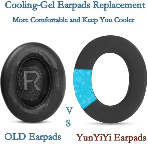 Cooling Gel Replacement Ear Pads for Bose 700 Wireless Headphones – Experience Unmatched Comfort with Advanced Ice Silk Fabric & High-Density Memory Foam for Superior Sound Isolation and Extended Wear Durability
