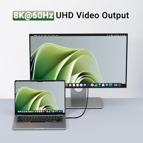 Ultra-Fast USB 4 Data Cable (1.5 FT, 2-Pack) – 40 Gbps Transfer Speed & 240 W Rapid Charging, Compatible with i Phone 15 Series, Samsung Galaxy & Thunderbolt 4/3 Devices – 8 K/6 K/5 K Video Output for Unmatched Performance and Versatility