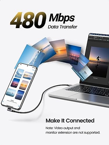 UGREEN 10 FT Right Angle USB C to USB C Cable – 100 W Fast Charging & Data Transfer for i Phone 16 Series, Mac Book Pro 2022, i Pad Pro 2022, Dell XPS, & Samsung Galaxy S24/S23 – Flexible 90-Degree Design for Effortless Connectivity and Enhanced Durability