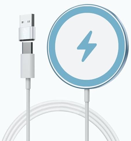 HYDGYC 15 W Mag Safe Wireless Charging Pad – Ultimate Fast Charging Solution for i Phone 16 Series & Air Pods – Sleek Black Design with 3.3 ft Cable – Effortless Magnetic Alignment for Tangle-Free Power – Compatible with i Phone Models 12, 13, 14 & More – Elevate Your Charging Experience with Reliable Speed and Style