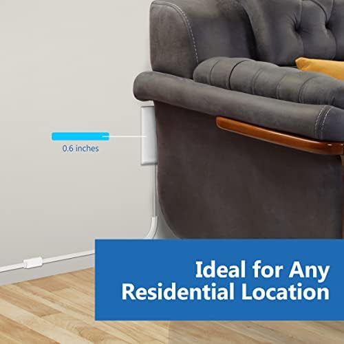 LIDER Ultra-Thin Flat-Face Outlet Extender with 3 Receptacles – Space-Saving Power Strip with 3 ft Cord, ETL-Listed for Safety, Sleek White Design for Modern Interiors – Perfect Solution for Enhanced Device Charging and Versatile Placement