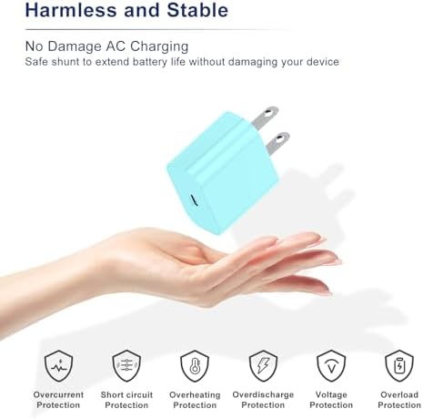 Fast Charging Multi-Port USB C Power Adapter – 5-Port 40 W Wall Charger for i Phone 16 Pro Max, 16 Pro, 15 Pro Max, and More – Compact Cube Design with 3 USB-C and 2 USB-A Ports – Ideal for Efficient Device Charging in Homes and Offices – Built-in Safety Features for Overcharging Protection – Perfect for Busy Professionals and Families