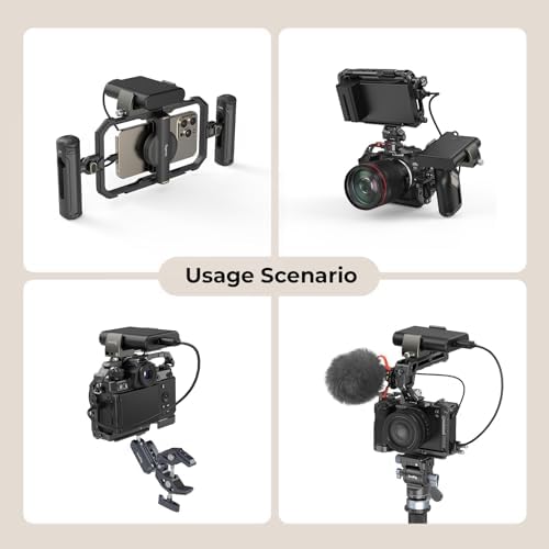 Compact Power Bank Holder for Cameras – Versatile Clamp Mount Compatible with 2.1″-3.3″ Width Power Banks, Ensuring Reliable Energy Supply for Filmmakers – Lightweight, Durable Design with Quick-Release Mechanism for Effortless Setup and Portability