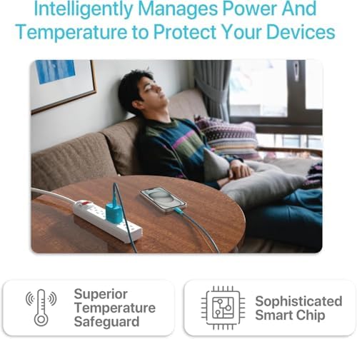 BLACK+DECKER Ga N PD 20 W USB-C Wall Charger – High-Efficiency Fast Charging Block for i Phone 16/15 & Universal USB-C Devices – Perfect for Home, Office, and On-the-Go with Advanced Safety Mechanisms