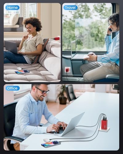 Ultimate 150 W USB-C Charging Hub – Compact Multi-Device Power Adapter with 3 Fast-Charging Ports for Mac Book Pro, i Phone 16, Galaxy S24, and Dell Laptops – Enhanced Efficiency with Ga N Technology for Professionals on the Go