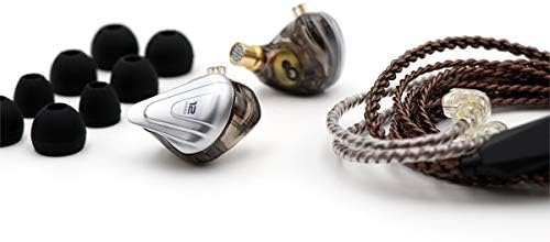 Linsoul KZ ZSX 5 BA+1 DD Hybrid Hi-Fi Earphones – Premium Zinc Alloy Faceplate, Ergonomic Design & Recessed Detachable Cable for Audiophiles and Musicians – Unmatched Sound Quality & Versatile Compatibility (Cyan)