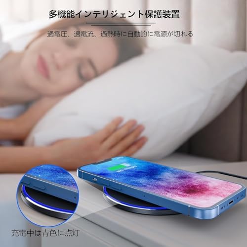 Ultra-Fast 10 W Wireless Charging Pad – Premium Multi-Device Charger for i Phone 14/13/12/11, Samsung Galaxy, Air Pods, and Huawei Mate – Sleek Anti-Slip Design with Safety Features for Home or Office Use