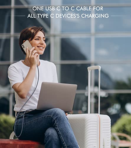 sweguard 100 W USB C to USB C Charger Cable [3.3 ft, 2-Pack] – Ultimate Fast Charging Solution for i Phone 15 & 16 Pro Max, Mac Book, i Pad Pro, and Samsung Galaxy S Series – Durable, High-Speed Compatibility for All Your Devices