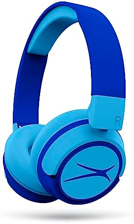 Kid-Safe Wireless Bluetooth Headphones by Altec Lansing – Exceptional Audio for Young Listeners with Volume Limiting Technology – Compact, Foldable Design Perfect for Travel and Everyday Adventures – Compatible with All Devices for Versatile Enjoyment