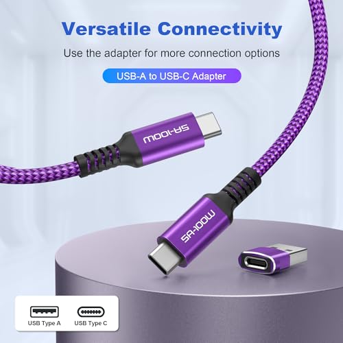 Basesailor iPad Mini 7 Charger Cable 10FT,USB C to USB C Cord 100W with USB Adapter,Fast Power Delivery Charging Cord for Apple iPhone 16 15 Pro Max Plus,iPad 10th Air 4th 5th Generation,AirPods 4,S24 – Enhanced Compatibility and Speed