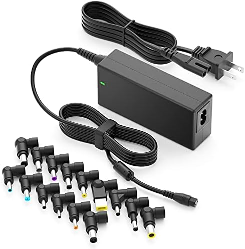 Universal 65 W Laptop Charger by Powseed – Versatile Power Supply for HP, Dell, Acer, Asus & More – 15 Interchangeable Tips for Maximum Compatibility – Safe, Fast Charging with Built-In Protection Against Overheating & Short-Circuit – Perfect Replacement for 45 W Chromebook & 65 W Laptop Adapters – Level VI Energy Efficiency – Ideal for HP Envy, Dell Inspiron, Samsung, Toshiba, and More – Sleek & Compact Design for On-the-Go Professionals – Reliable AC Adapter for Notebook & Ultrabook Users – Get the Power You Need for All Your Devices in One Convenient Solution!