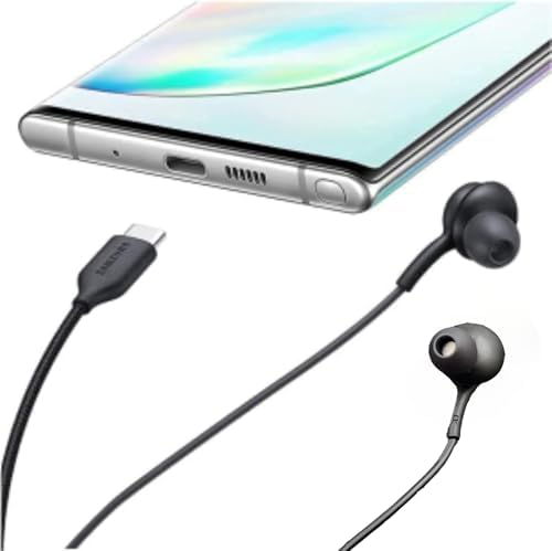 Elevate Your Sound with 2025 Premium In-Ear Earbuds for Samsung Galaxy – Superior Noise-Cancelling Technology, Crystal-Clear Built-In Mic for Seamless Calls, and User-Friendly Volume Control – Fast Type-C Connection in Elegant Black for Ultimate Comfort and Performance