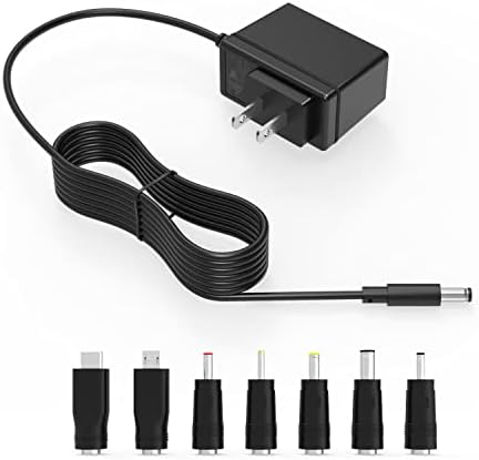 Versatile 10 W DC 5 V 2 A Multi-Tip Power Adapter – Fast Charging Solution for Bluetooth Speakers, Tablets, Cameras, and Baby Monitors – High Compatibility Charger for All Your DC 5 V Devices