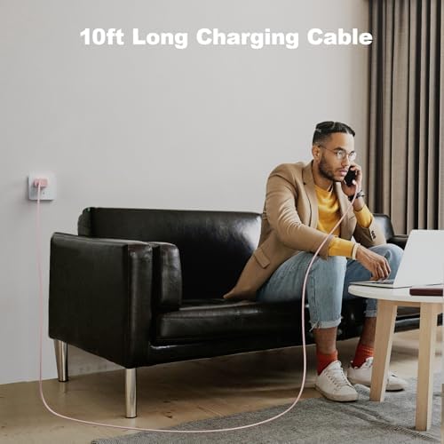 Maximize Your Power Potential with Our 3-Pack 20 W USB-C Fast Chargers – Featuring 10 FT USB-C to C Cables for i Phone 16/15 Pro/Plus/Pro Max & i Pad Pro/Air – Stylish, High-Performance Charging Solution for Effortless Connectivity and Rapid Power Delivery