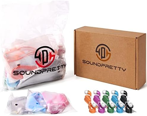 Colorful Bulk Kids Earbuds – 100 Pack Individually Packaged Classroom Earphones for Students, Libraries & Hospitals – Comfortable Fit, Enhanced Device Compatibility, Perfect for Group Learning Activities