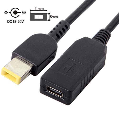 Chenyang CY USB C to Rectangle Power Cable for Lenovo Think Pad X1 – 65 W PD Emulator Trigger Charge Cable for Rapid Connectivity and Enhanced Durability – Ideal Accessory for Professionals on the Move