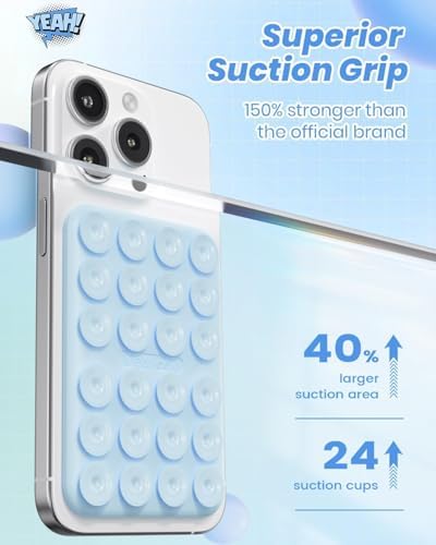 Klearlook Magnetic Suction Phone Mount Set – 4 Stylish Colors for Mag Safe Cases, Hands-Free Selfie Grip for Tik Tok & Content Creators, Lightweight & Portable, Secure Magnetic Attachment for Effortless Video Recording and Photography