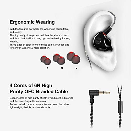 Premium Hi-Fi Dual Driver In-Ear Monitor Earbuds with Detachable Cable – Noise-Canceling Headset for Musicians, Singers & Audiophiles | Elegant Wood Grain Design for Superior Sound Isolation and Versatile Compatibility