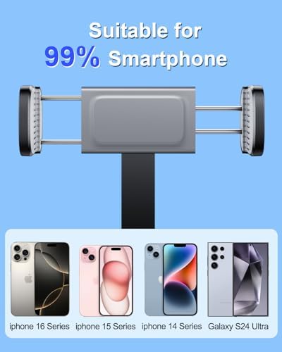 Magnetic Neck Phone Holder for Recording，POV Cell Phone Stand for Video Vlog Selfie,Hands Free Chest Tripod Mount for iPhone 16/15/14/13/12 (Magnetic Version) – Enhanced Compatibility and Speed