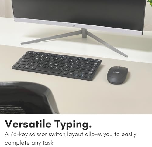 Elevate Your Typing Experience with the Macally Compact Wireless Keyboard – Ergonomic Mini USB Solution for Laptops, PCs, Tablets & Smart TVs – Unmatched Comfort & Enhanced Compatibility for Productive Workdays