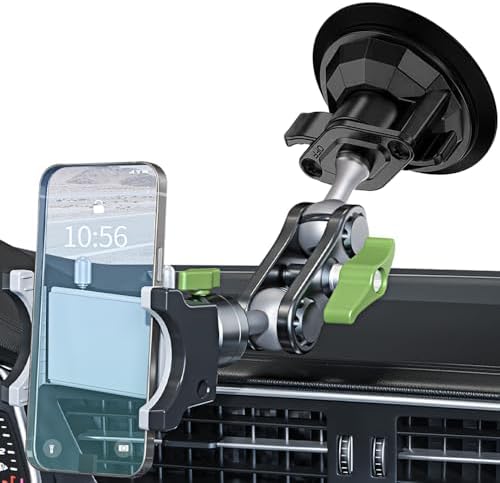 Ultra-Stable Suction Cup Phone Mount for Vloggers – 360° Rotating Holder for Windshield, Roof, and Car Window – All Smartphone Compatibility – Secure & Easy Installation for Capturing Stunning Content on the Go