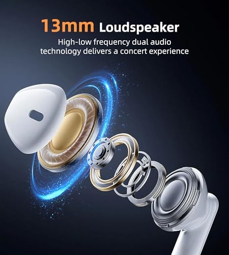 Elevate Your Sound Experience with King Lucky Light-Up Fidget Spinner Wireless Earbuds – Advanced Bluetooth 5.3 Connectivity, 30-Hour Extended Playtime, Exceptional Noise-Cancellation for Deep Immersion, Compact Design for Ultimate Portability, and Innovative Stress-Relief Fidget Feature for Fun On-the-Go Listening