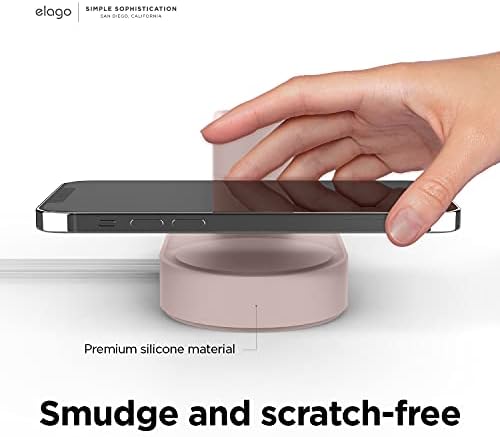 elago Mag Safe Multi-Device Charging Hub – Streamlined Charging Station for i Phone 16/15/14/13/12, Air Pods Series 4/Pro 2/Pro/3, and All Apple Watch Models – Sleek Dark Gray Finish for Effortless Organization and Rapid Power-Up (Cables Not Included)
