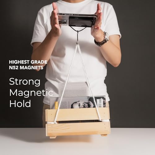 Mag Sleek Grip-X Magnetic Wallet with Advanced Anti-RFID Security | Ultra-Slim Card Holder & Versatile Phone Grip Stand for Mag Safe-Compatible i Phone 16 Pro Max, 15, 14, 13 | Stylish and Functional Mobile Accessory for Effortless On-the-Go Organization